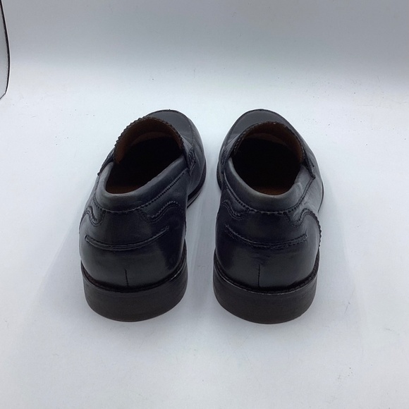 Men’s EUC Bata Brand Italian Black Leather Loafers Size 41 main image 5